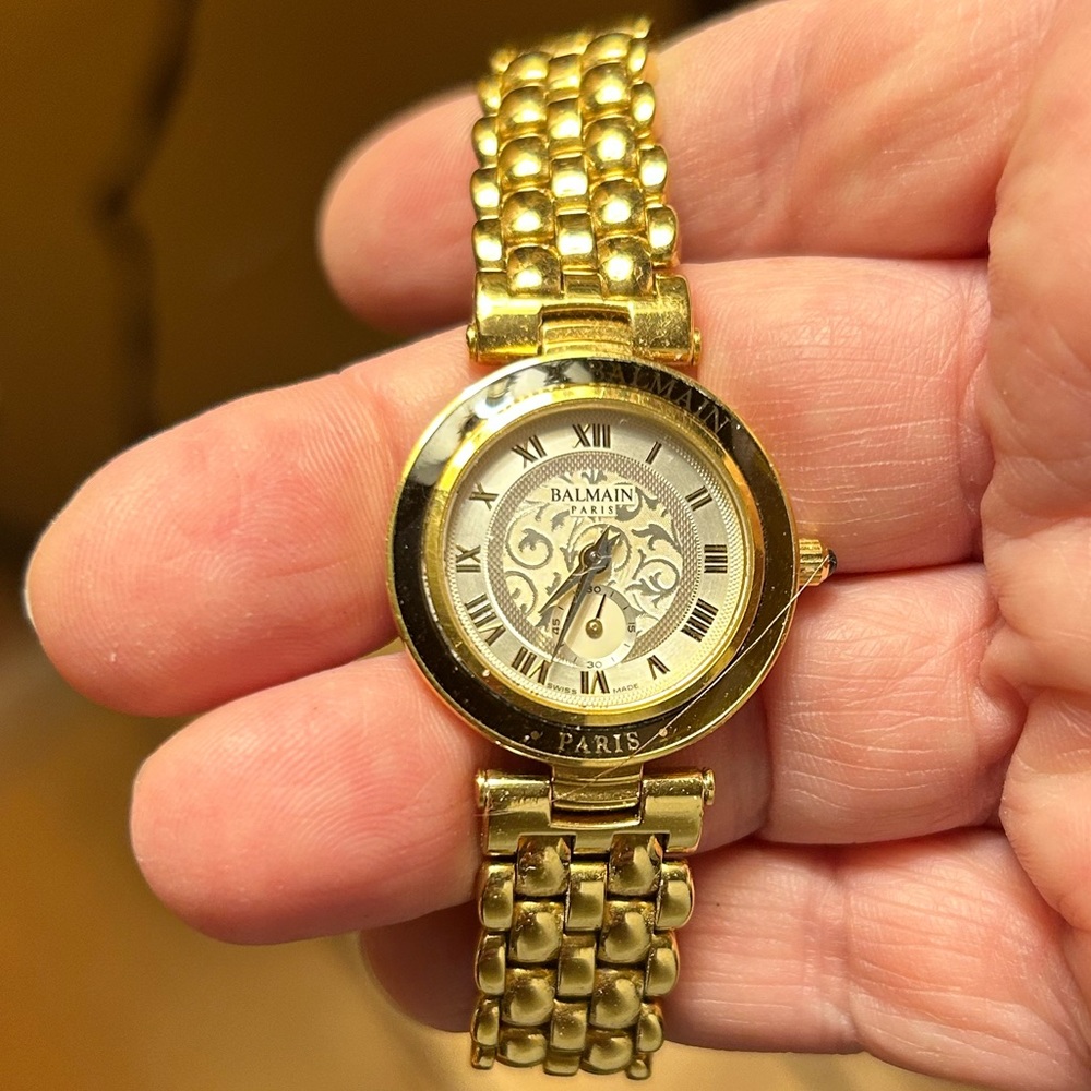 Pierre Balmain vintage gold watch. Excellent condition. 1990’s era style.